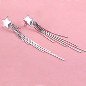 Star ornaments earrings no ear hole clip