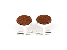 Load image into Gallery viewer, Wooden shirt cufflinks
