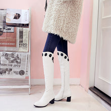 Load image into Gallery viewer, Women&#39;s boots with floral side zip
