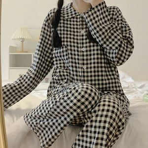 Spring And Autumn Long-sleeved Pajamas Women's Outer Wear