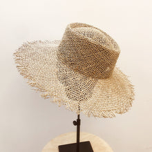 Load image into Gallery viewer, British flat hat straw hat
