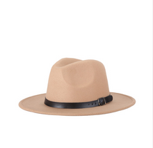 Load image into Gallery viewer, 2021 autumn and winter new European and American version of the woolen jazz hat fashion hat hats AliExpress hot
