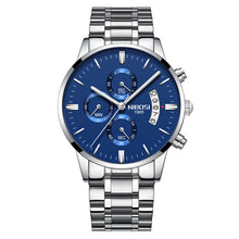 Load image into Gallery viewer, Men Watch Chronograph Sport Mens Watches Top Brand Luxury Waterproof Full Steel Quartz Gold Clock Men Relogio Masculino
