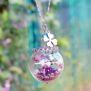 Glass cover necklace