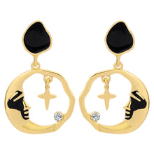 Load image into Gallery viewer, Fashion Earrings Round Moon Star Earrings

