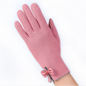 Touch screen ladies winter gloves outdoor sports cycling driving warm gloves not falling velvet gloves