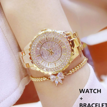 Load image into Gallery viewer, Hot new starry women&#39;s watch full brick automatic non-mechanical ladies watch student fashion watch waterproof
