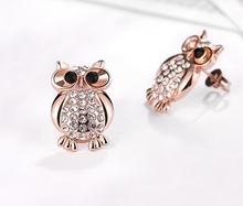 Load image into Gallery viewer, Fashion earrings owl earrings  stud earrings
