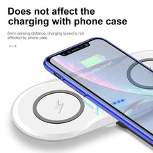 Load image into Gallery viewer, Wireless Charger Dual Mobile Phone Charger

