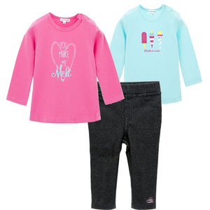 Spring And Summer Baby Clothes Three-piece Romper Suit
