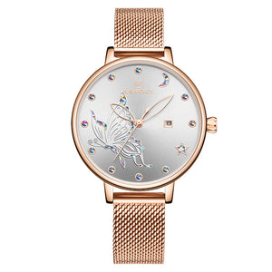 Quartz watch mesh belt watch