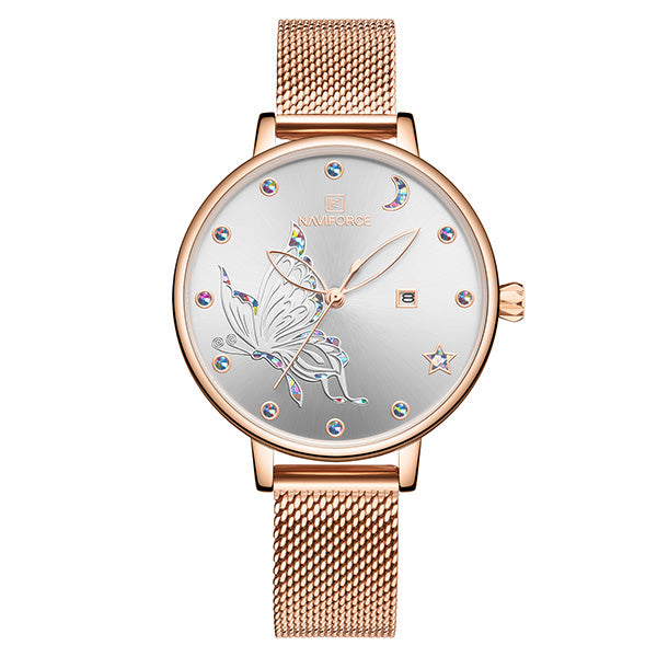 Quartz watch mesh belt watch