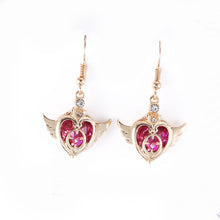 Load image into Gallery viewer, Simple Long Tassel Earrings With Diamonds Asymmetric Earrings Asymmetric Earrings
