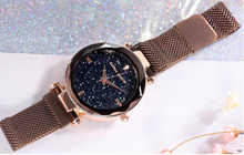 Load image into Gallery viewer, Starry female watch magnet watch

