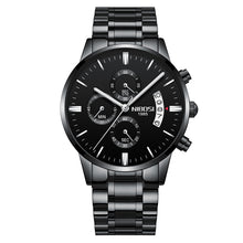 Load image into Gallery viewer, Men Watch Chronograph Sport Mens Watches Top Brand Luxury Waterproof Full Steel Quartz Gold Clock Men Relogio Masculino
