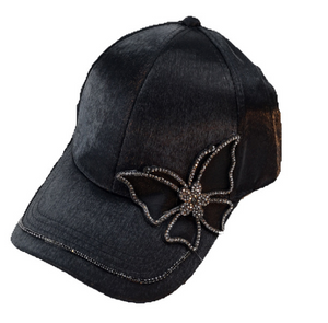 Rhinestone cap with diamonds