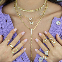 Load image into Gallery viewer, Ladies butterfly necklace
