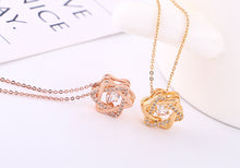 Load image into Gallery viewer, Zircon hexagram necklace

