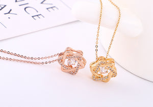 Zircon hexagram necklace