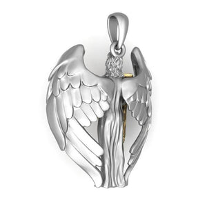 Vintage Jesus Wings Redemption Men's Necklace