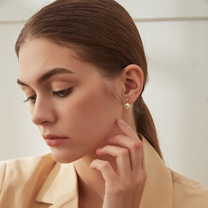 S925 Silver Earrings Female Temperament Planet Earrings