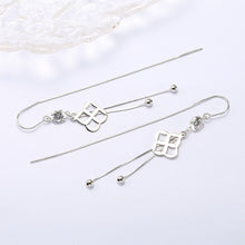 Load image into Gallery viewer, Geometric Earrings Simple Temperament Zircon Sterling Silver Earrings

