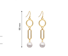 Load image into Gallery viewer, Pearl Earrings Temperament Long Earrings Small Jewelry
