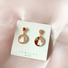 Load image into Gallery viewer, Quality Simple Round Oil Drop Earrings Girl
