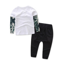 Load image into Gallery viewer, Samgami Baby Cross-border Children&#39;s Clothing Spring And Autumn Boys&#39; Suit Trendy Child Fashion Print Top Trousers 2-piece Set
