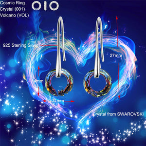 Crystal S925 Universe Simple Ear Hook Earrings