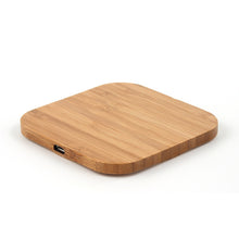 Load image into Gallery viewer, Bamboo Square Mobile Phone Wireless Fast Charging Charger
