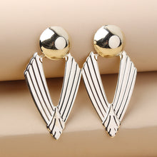 Load image into Gallery viewer, Fashion Hollow Geometric Earrings Personality Metal Earrings

