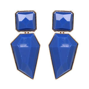 Exaggerated geometric earrings