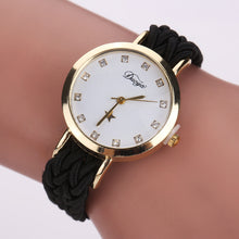 Load image into Gallery viewer, Watch Braided Rope Ladies PU Bracelet Watch Ladies Watch
