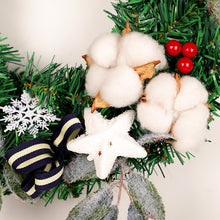 Load image into Gallery viewer, Hongyi Creative Christmas Decoration Cotton Wreath Restaurant Hotel Window Hanging Decoration New Rattan Ring Christmas

