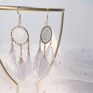 Dream catcher tassel earrings