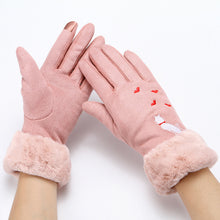 Load image into Gallery viewer, Gloves women winter suede gloves
