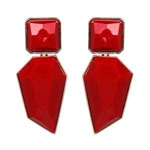 Exaggerated geometric earrings