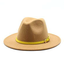 Load image into Gallery viewer, Woolen Hat Big Brimmed Hat Jazz Hat Felt Hat
