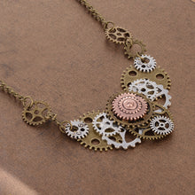 Load image into Gallery viewer, European And American Vintage Necklace Gear Pendant Necklace
