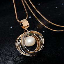 Load image into Gallery viewer, Artificial pearl necklace
