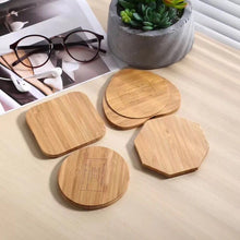 Load image into Gallery viewer, Bamboo Square Mobile Phone Wireless Fast Charging Charger
