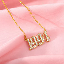 Load image into Gallery viewer, Year number necklace
