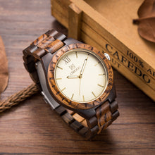 Load image into Gallery viewer, Wooden quartz watch
