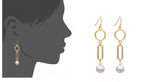 Load image into Gallery viewer, Pearl Earrings Temperament Long Earrings Small Jewelry
