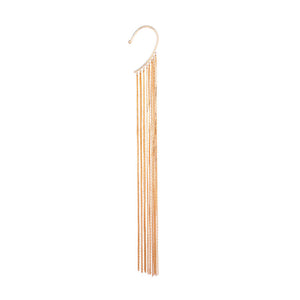 Women's exaggerated long tassel earrings
