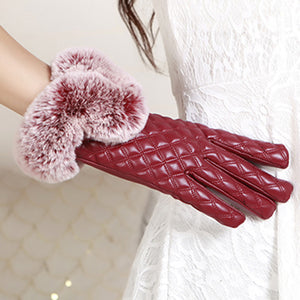 New Ladies imitation fur gloves