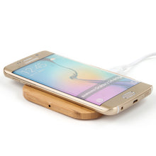 Load image into Gallery viewer, Bamboo Square Mobile Phone Wireless Fast Charging Charger
