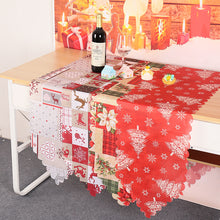 Load image into Gallery viewer, Christmas Decorations Printed Cloth Table Runner
