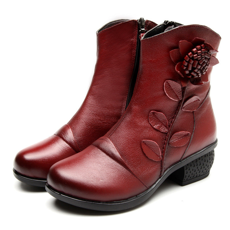 The New Style Of Autumn Winter In The New Style, The Handmade Folk Wind And The Female Shoes Of The Women's Shoes